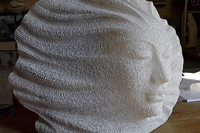 Face lamp - alab'Arte - alabaster in Volterra